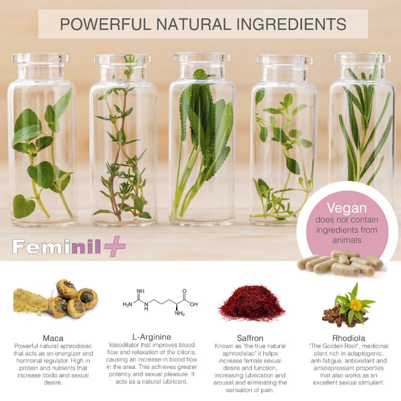Feminil + – Complemento alimenticio para la libido femenina