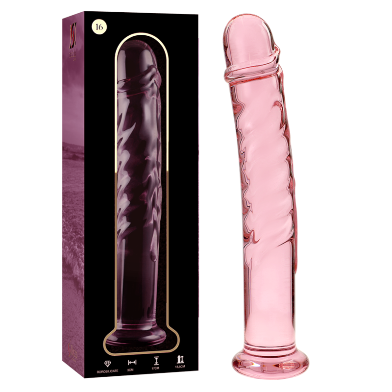 NEBULA SERIES BY IBIZA - MODELO 16 DILDO CRISTAL TRANSPARENTE 18.5 CM -O- 3 CM