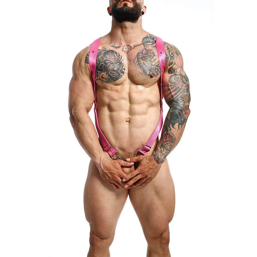 MOB - DNGEON ARNÉS DE ESPALDA CRUZADA ROSA TALLA ÚNICA