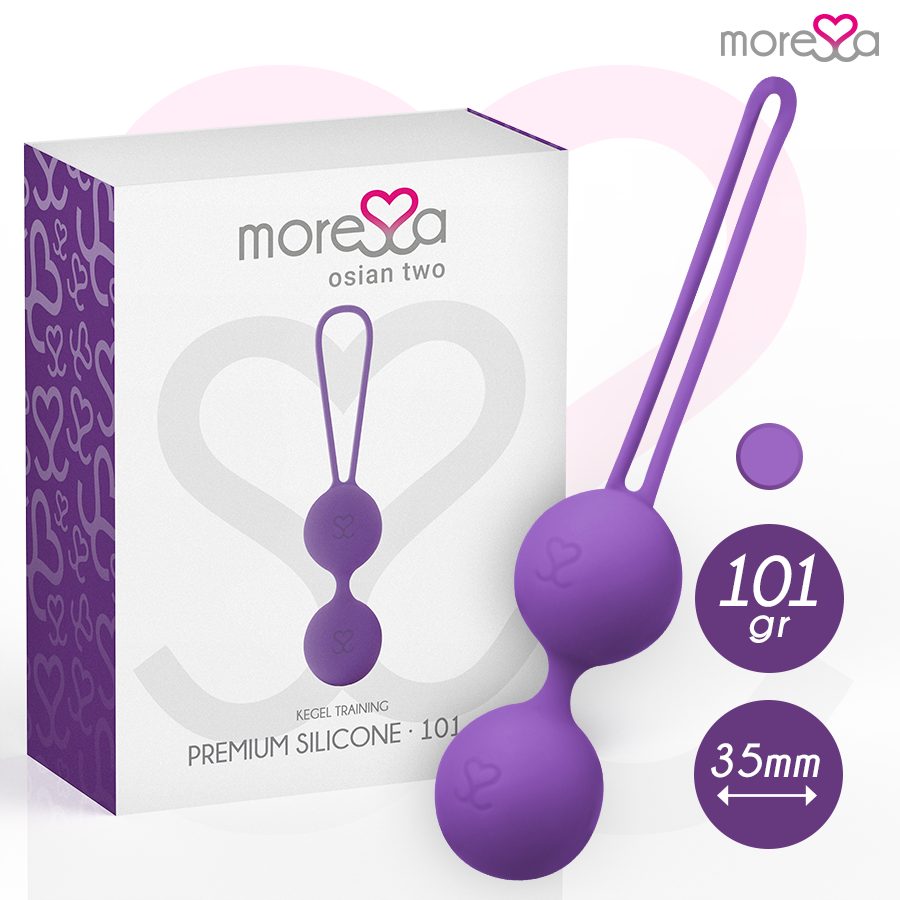MORESSA - OSIAN TWO ENTRENAMIENTO SUELO PELVICO 101gr PREMIUM SILICONA LILA
