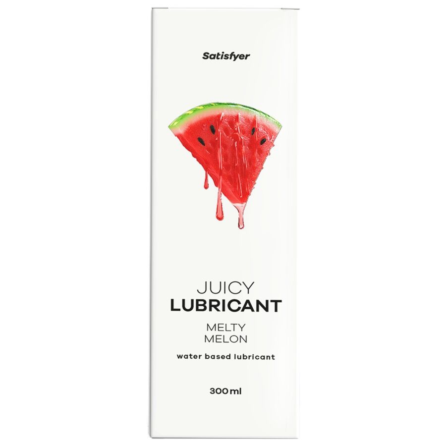SATISFYER - JUICY LUBRICANTE BASE AGUA AROMA SANDÍA 300 ML