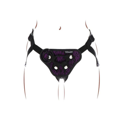 GET REAL - STRAP-ON LACE HARNÉS MORADO