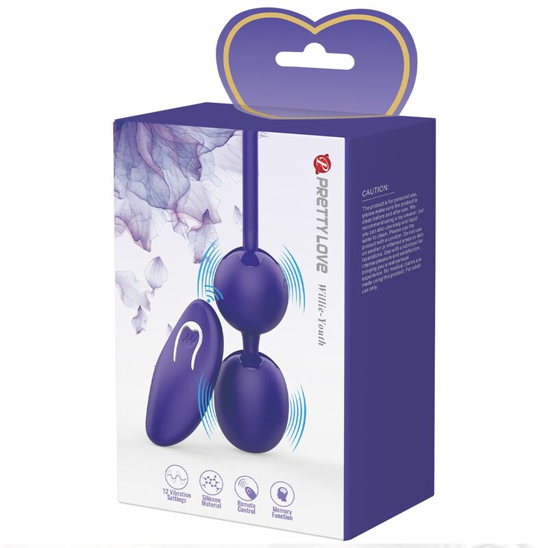 PRETTY LOVE - WILLIE YOUTH BOLAS CONTROL REMOTO & VIBRACIÓN VIOLETA