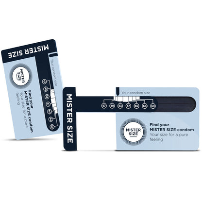 MISTER SIZE - MEDIDOR TAMAÑO PRESERVATIVO IDEAL (INGLÉS)