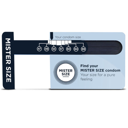 MISTER SIZE - MEDIDOR TAMAÑO PRESERVATIVO IDEAL (INGLÉS)