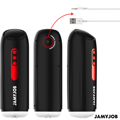 JAMYJOB - PHANTOM MASTURBADOR VAGINA AUTOMÁTICO 5 MODOS SUCCIONADOR Y EMPUJE
