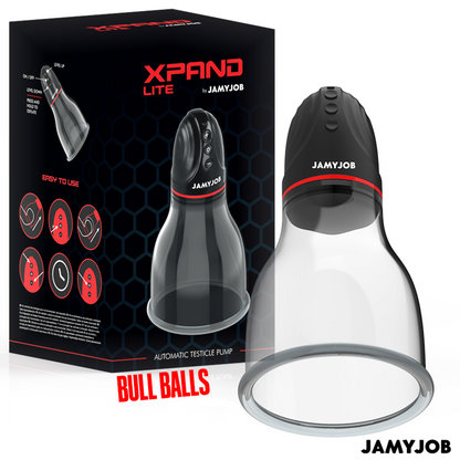 JAMYJOB - XPAND LITE BOMBA AUTOMTICA DE TESTÍCULOS 3 NIVELES DE SUCCIONADOR GRIS