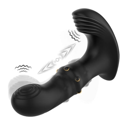 ARMONY - VIBRADOR ANAL PRÓSTATA CONTROL REMOTO NEGRO