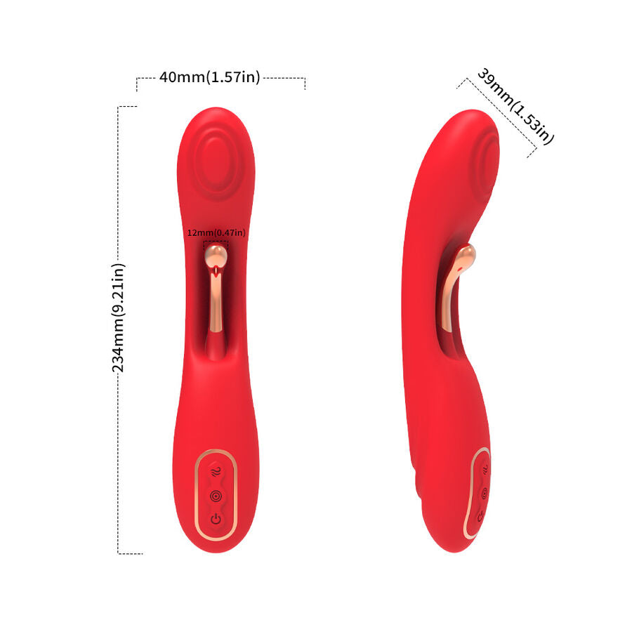 ARMONY - VIBRADOR CON LENGUA OSCILANTE ROJO