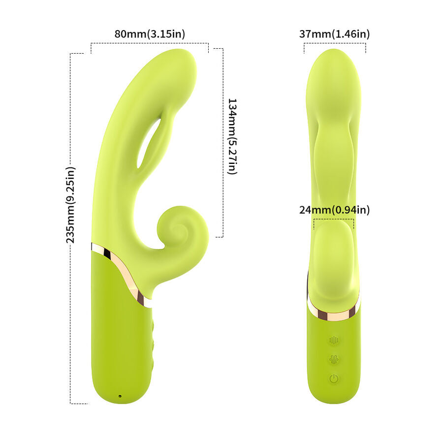 ARMONY - VIBRADOR ESTIMULADOR PUNTO A INFLABLE VERDE