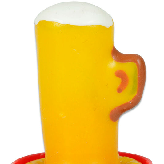 CONDOMERIE - PRESERVATIVO DECORATIVO PINTADO A MANO VASO DE CERVEZA