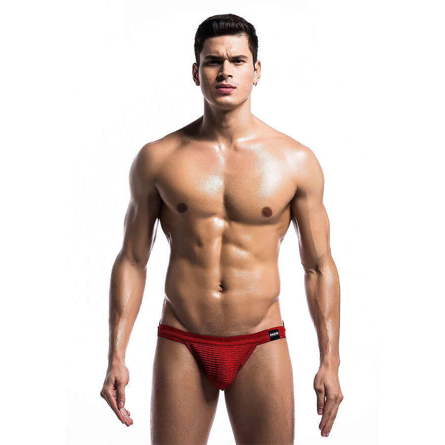 MOB - BAÑADOR FETISH JOCKSTRAP ROJO TALLA L
