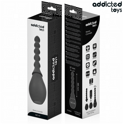 ADDICTED TOYS - LIMPIADOR DE VIAJE SILICONA MODELO 2