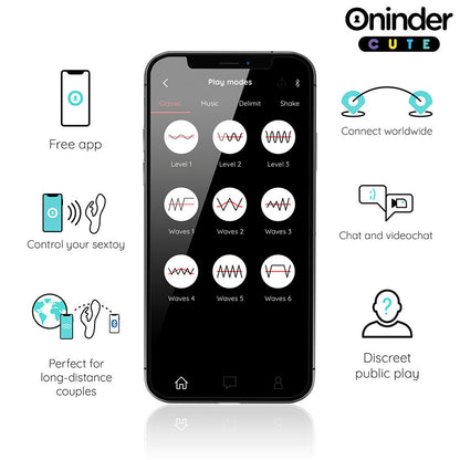 ONINDER CUTE - LOVE BUNNY VIBRADOR PUNTO G Y CLÍTORIS - APP MUNDIAL GRATUITA