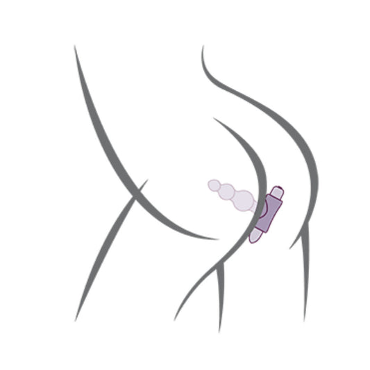 ROCKS- OFF - PETITE SENSATIONS BUBBLES PLUG ANAL VIBRADOR NEGRO