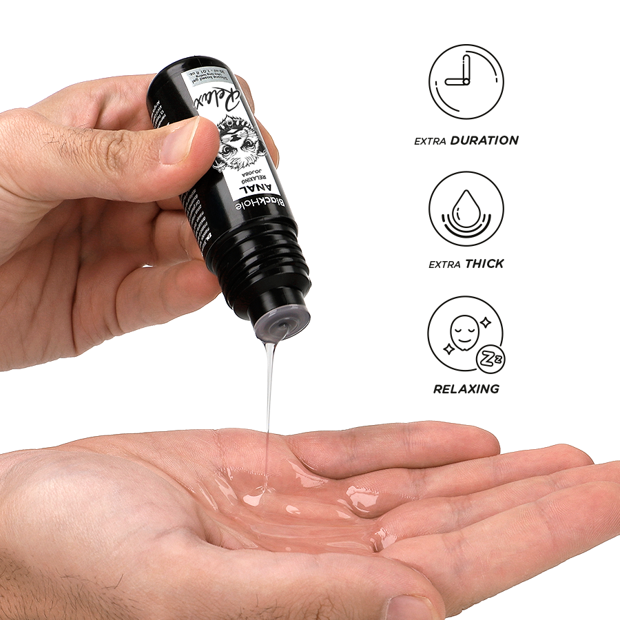 BLACK HOLE -  ANAL RELAXING CON JOJOBA BASE SILICONA 30 ML