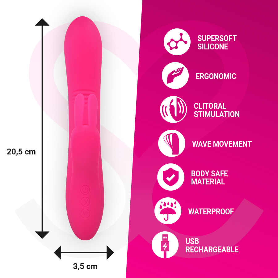 MORESSA - ETHAN EFECTO WAVE MAS POTENTE VIBRACIÓN PREMIUM SILICONE RECARGABLE