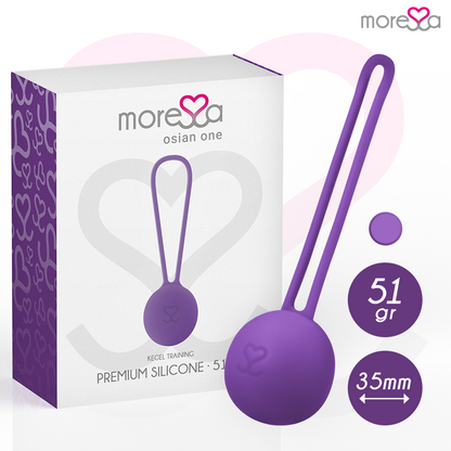 MORESSA - OSIAN ONE ENTRENAMIENTO SUELO PELVICO 51gr PREMIUM SILICONA LILA