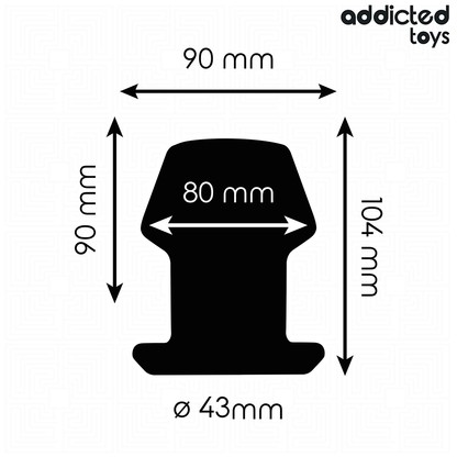 ADDICTED TOYS - PLUG ANAL HUECO EXTREM SILICONA TALLA L 10,4 CM