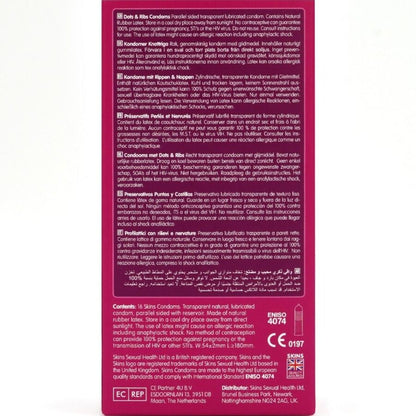 SKINS - DOTS & RIBS PRESERVATIVOS PREMIUM PACK 16