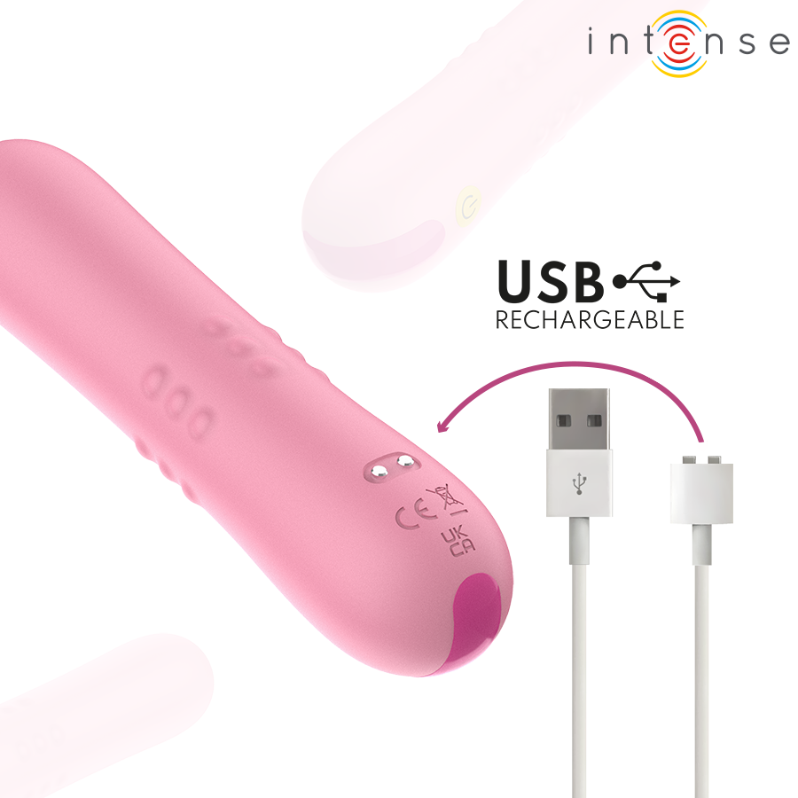 INTENSE - BARBARA VIBRADOR CON BOLAS GIRATORIAS