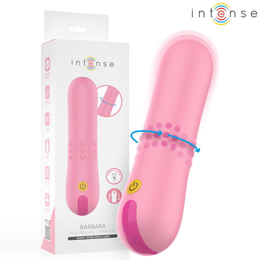 INTENSE - BARBARA VIBRADOR CON BOLAS GIRATORIAS