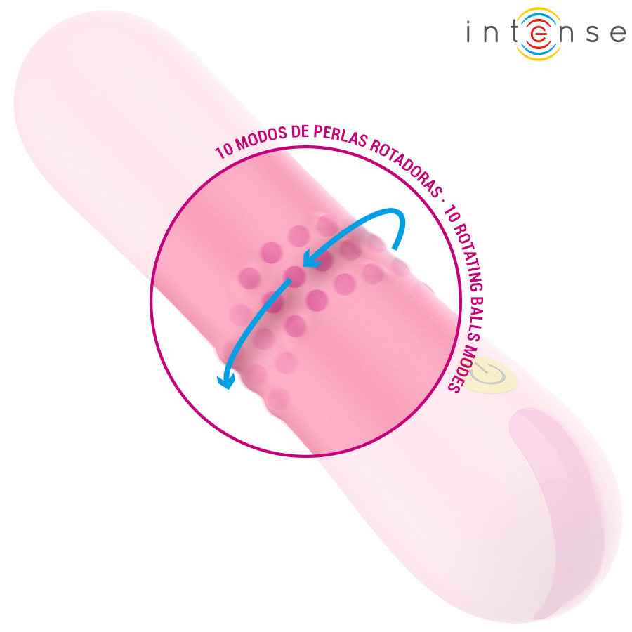 INTENSE - BARBARA VIBRADOR CON BOLAS GIRATORIAS