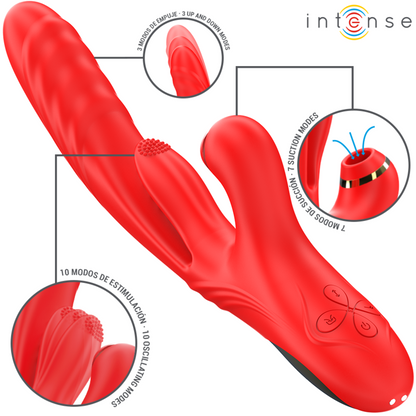 INTENSE - KAROL VIBRADOR MULTIFUNCIÓN EMPUJE &  SUCCION & ESTIMULACIÓN