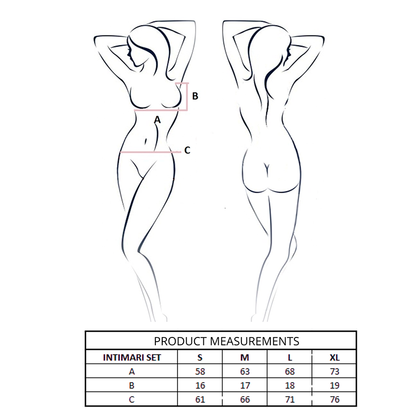 PASSION - INTIMARI SET SUJETADOR + BRAGAS ROSA L/XL