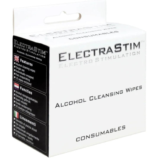 ELECTRASTIM - TOALLITAS HIGIÉNICAS CON ALCOHOL 10 UNIDADES