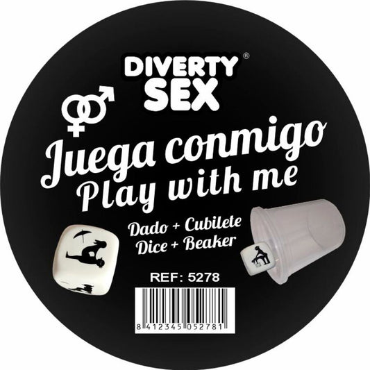 DIABLO PICANTE - DADO DURO BLANCO POSTURAS HETERO CON CUBILETE
