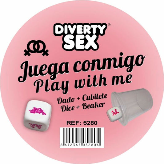 DIABLO PICANTE - DADO DURO BLANCO POSTURAS CHICAS CON CUBILETE