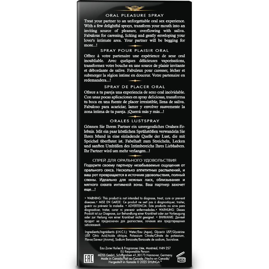 SHUNGA - WAVES PLEASURE SPRAY ORAL SEDUCTOR FRESA 20 ML