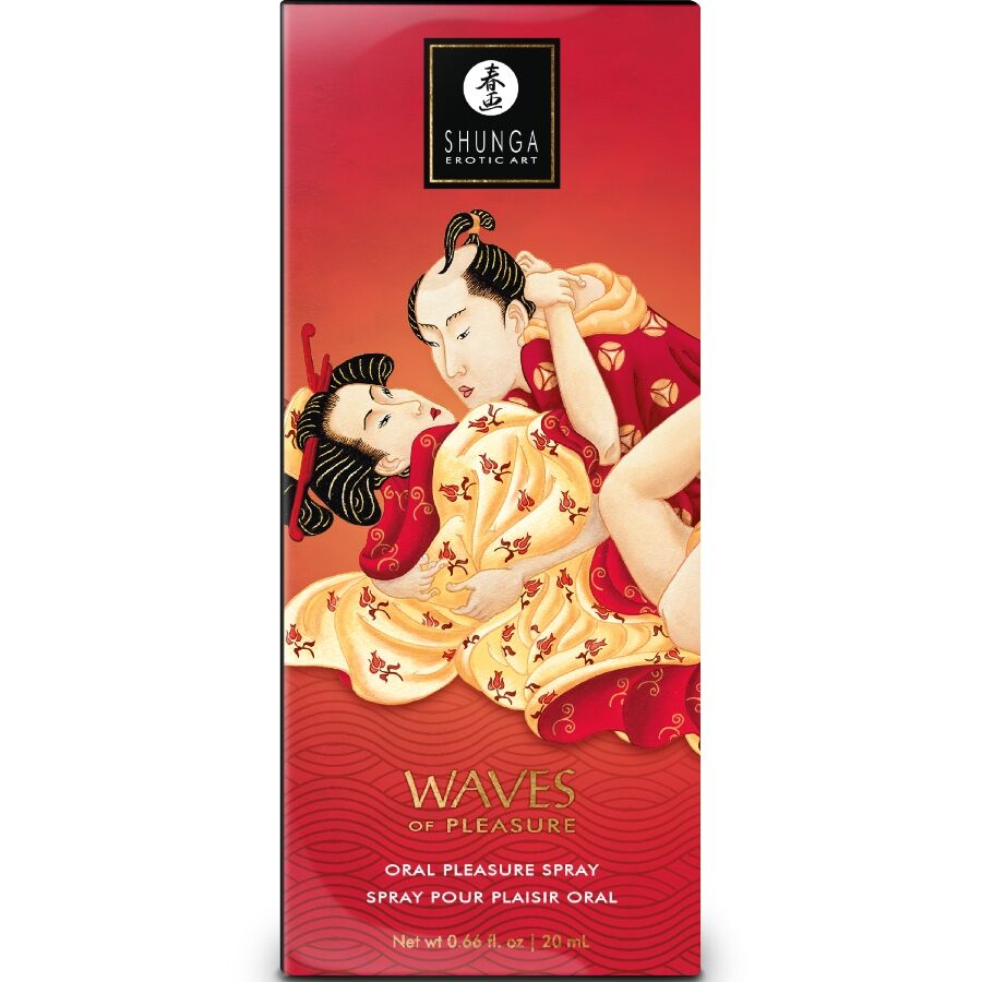 SHUNGA - WAVES PLEASURE SPRAY ORAL SEDUCTOR FRESA 20 ML