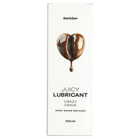 SATISFYER - JUICY LUBRICANTE BASE AGUA AROMA CAFÉ 300 ML