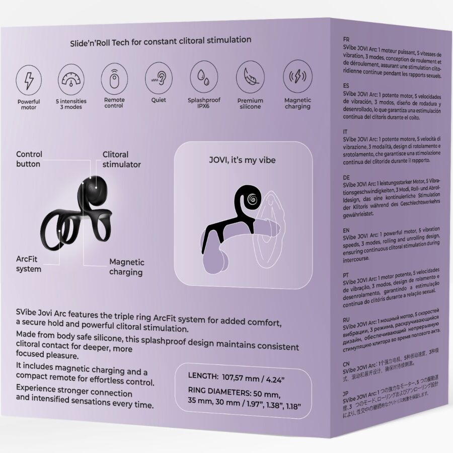 SNAIL VIBE - JOVI ARC ANILLO DE PAREJA CONTROL REMOTO NEGRO