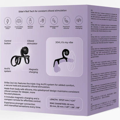 SNAIL VIBE - JOVI ARC ANILLO DE PAREJA CONTROL REMOTO NEGRO