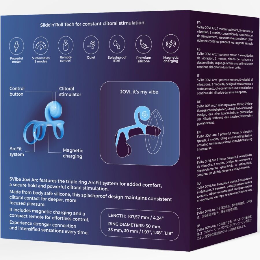 SNAIL VIBE - JOVI ARC ANILLO DE PAREJA CONTROL REMOTO NEGRO