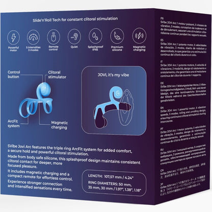 SNAIL VIBE - JOVI ARC ANILLO DE PAREJA CONTROL REMOTO NEGRO