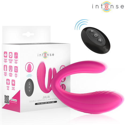 INTENSE - JULIA VIBRADOR & ESTIMULADOR DE PINZAS CONTROL REMOTO