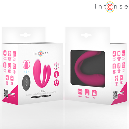 INTENSE - JULIA VIBRADOR & ESTIMULADOR DE PINZAS CONTROL REMOTO