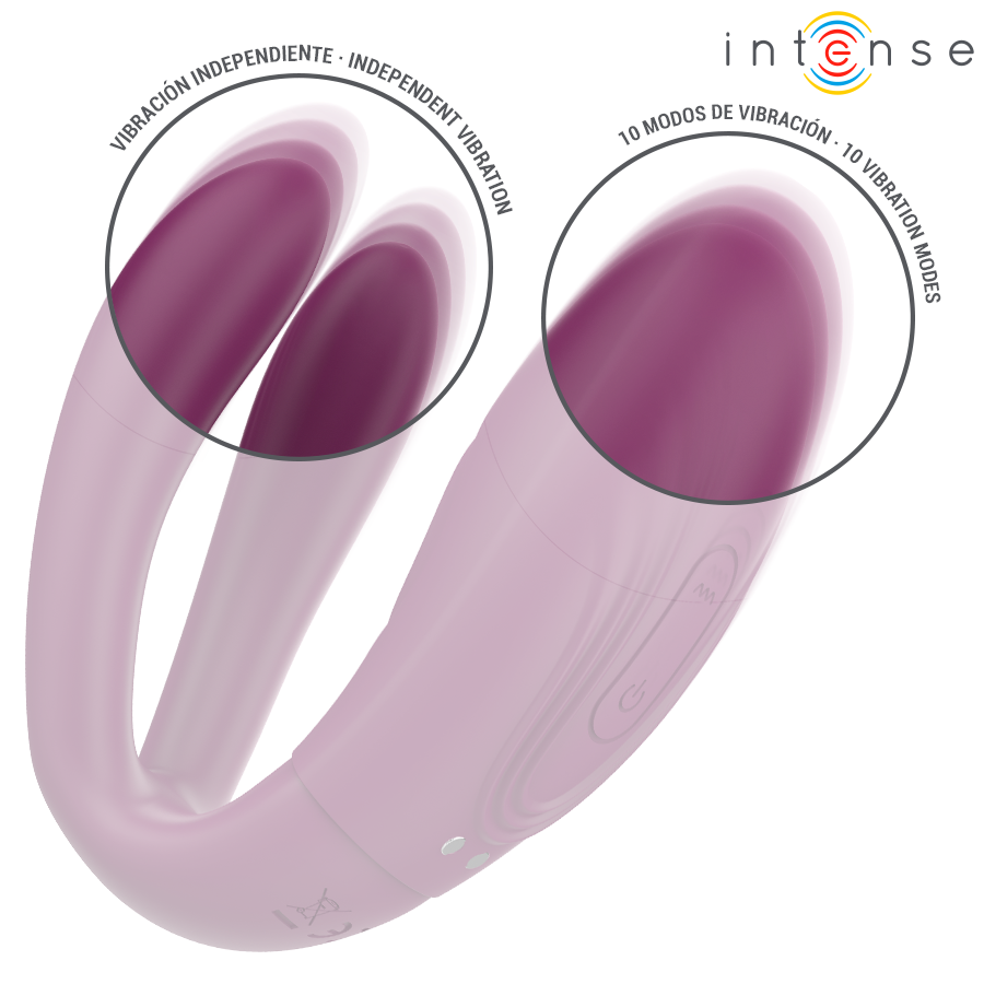 INTENSE - SANDRA VIBRADOR & ESTIMULADOR DE PINZAS CON GOLPETEO CONTROL REMOTO
