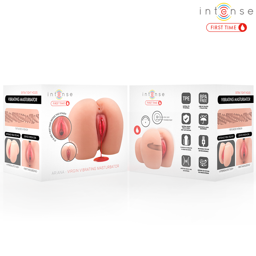 INTENSE FIRST TIME - ARIANA MASTURBADOR VIBRADOR VIRGEN CON SANGRADO