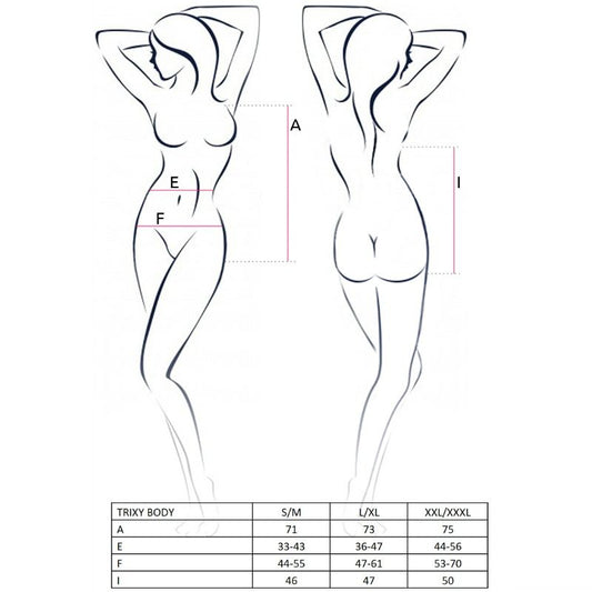 PASSION - WOMAN TRIXY TEDDY NEGRO TALLA L/XL