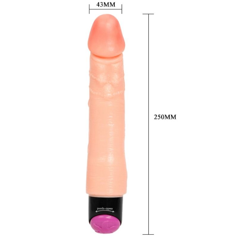 BAILE - VIBRADOR REALÍSTICO FLEXIBLE 25 CM