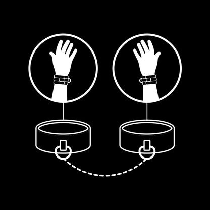 FETISH SUBMISSIVE - ESPOSAS CUERO VEGANO CON FORRO DE NEOPRENO