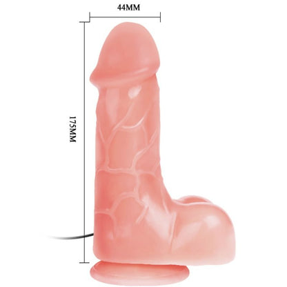 BAILE - VIBRADOR REALÍSTICO BÁRBARA NATURAL 22 CM