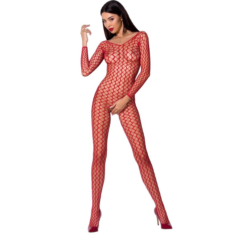 PASSION - WOMAN BS068 BODYSTOCKING NEGRO TALLA ÚNICA