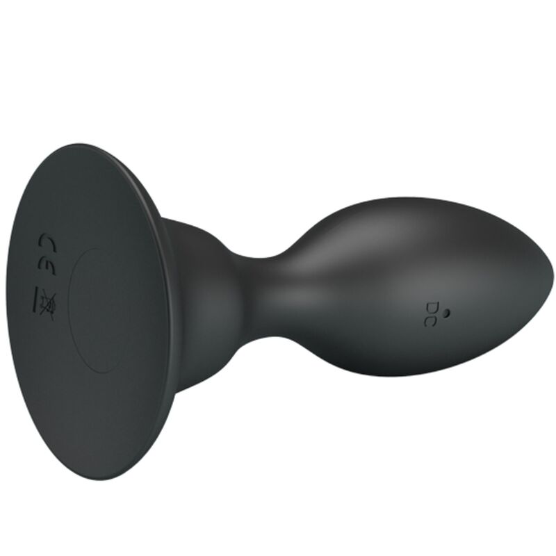 MR PLAY - PLUG ANAL CON VIBRACIÓN NEGRO CONTROL REMOTO